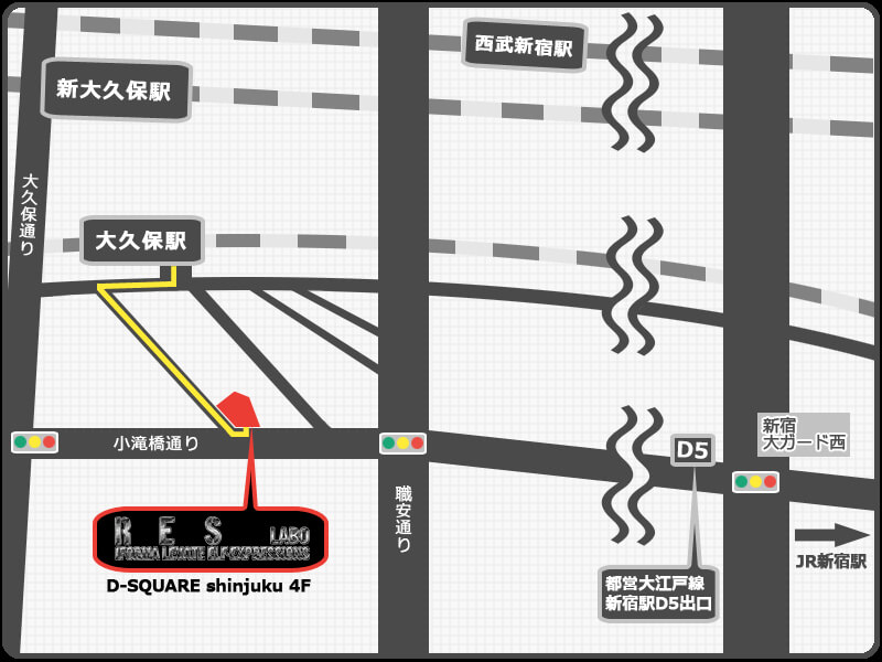 新宿多目的スタジオレス地図